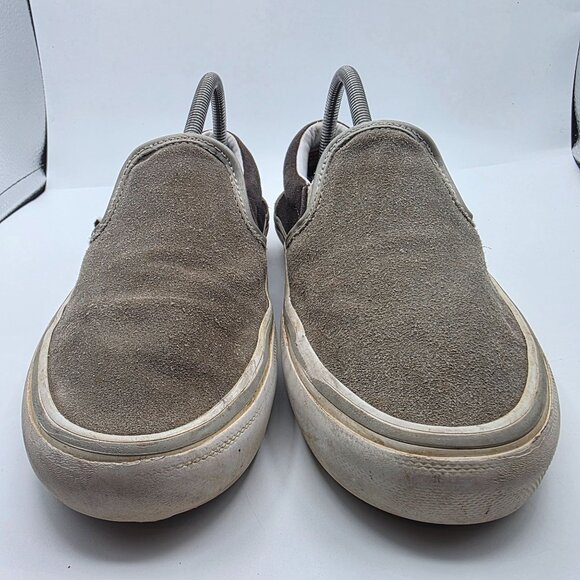 Vans Slip On Skate Shoes Mens Size 8 Gray Casual Walking School Outdoors - Picture 2 of 13